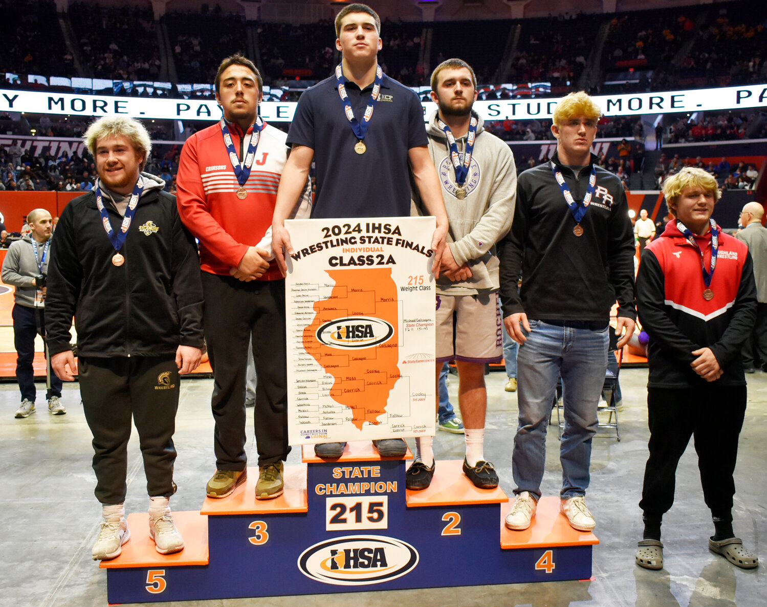 Wrestling Hubs conclude IHSA State Championship action The Rochelle